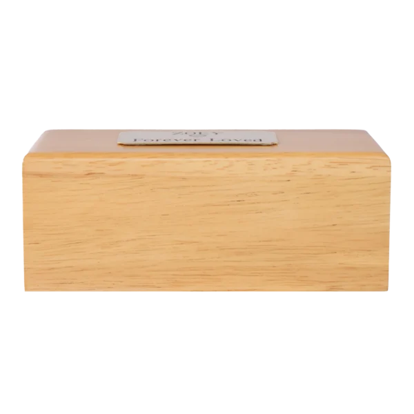 Red Oak Traditional Wood Urn - Image 3