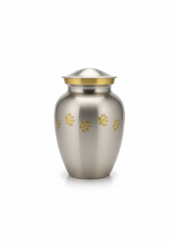 Pewter Paws Urn